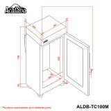 Acalava 100升雙屏觸控電子防潮箱 (ALDB-TC100M) | 樂器防潮櫃 帶電子密碼鎖 | 吉他琵琶小提琴櫃