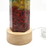 Sikla USB 淨化天然水晶柱能量燈 - 七色款 | 天然晶石  發光擺設床頭燈 SL-DECO-USBCL