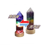 Sikla USB 淨化天然水晶柱能量燈 - 七色款 | 天然晶石  發光擺設床頭燈 SL-DECO-USBCL