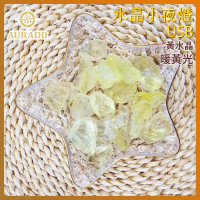 AURADD USB暖光小夜燈能量水晶擺件 - 黃晶石 (AD-DECO-WARM-YW) | 天然原石 淨化磁場 | 療癒舒緩夜燈推薦 | 即插即亮