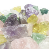 Sikla 天然糖果色(多款)原石300克 | 彩虹礦物能量石 | 淨化消磁天然能量石 (SL-RAW-300G-MCR)