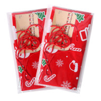 超大號一袋聖誕禮物膠袋（3個裝） - 紅色 | 聖誕風格圖案 | 增加禮物吸引力及氣氛