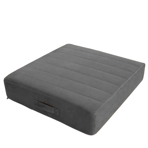 25D毛絨坐墊 - 深灰色 | 榻榻米坐墊 | 久坐不累