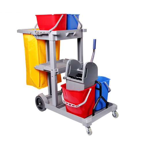 Newmade 多功能清潔車 - 灰色 | 多種清潔功能整合 | 高效清潔地面污漬 | 適用於多種場所 | 操作便利易上手 | 大容量垃圾儲存