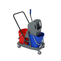 Newmade 清潔車拖地桶 - 46L大號 - 灰色 | 方便拖把清洗 | 不易漏水變形 | 節省換水時間 | 方便移動運輸