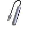 UNITEK H1208A - 4合1 USB 3.2 Gen 1 Hub集線器 - USB-A | 高速傳輸 | 通用相容性 | 纖薄設計 | 即插即用 | 香港行貨