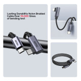 UNITEK C14123BK USB Type-C PD100W USB-C 90度轉角接頭快充線 - 0.5M | 100W快速充電 | E-marker晶片 | 480Mbps數據傳輸 | 香港行貨