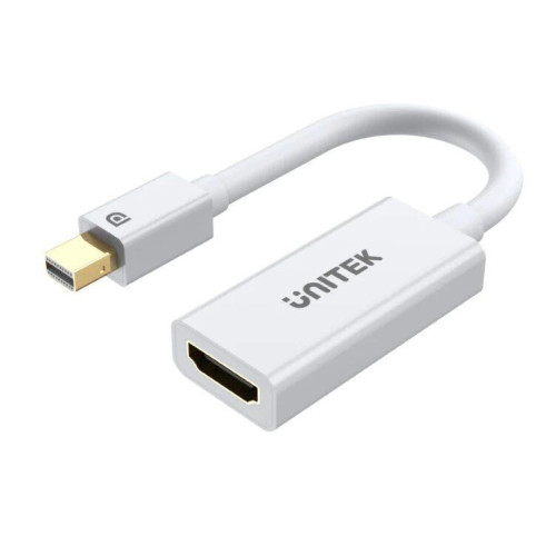 UNITEK Y-6331 4K 30Hz Mini DP 轉 HDMI 轉接器 - 白色 | 4K Ultra HD 視訊轉換 | 即插即用 | 鍍金接頭 | 寬顯示支援 | 香港行貨