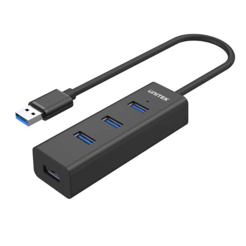 UNITEK Y-3089 4接口 USB Hub 集線器 | USB3.0高速傳輸 | 熱插拔 | 鋁合金材質 | LED 指示燈 | 香港行貨