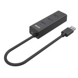 UNITEK Y-3089 4接口 USB Hub 集線器 | USB3.0高速傳輸 | 熱插拔 | 鋁合金材質 | LED 指示燈 | 香港行貨