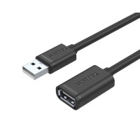 UNITEK Y-C450GBK - USB 2.0 延長線 - 2m | 高速資料傳輸 | 相容性廣泛 | 抗干擾設計 | 耐用PVC外被 | 延長工作距離 | 香港行貨