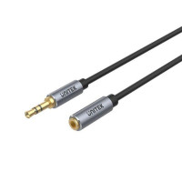 UNITEK Y-C932ABK - 耳機 3.5mm AUX 立體聲音頻延長線 | 適用於N版與i版耳機標準 | 純銅線芯 | 鍍金插頭 | 階梯式插頭設計 | 香港行貨