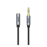 UNITEK Y-C932ABK - 耳機 3.5mm AUX 立體聲音頻延長線 | 適用於N版與i版耳機標準 | 純銅線芯 | 鍍金插頭 | 階梯式插頭設計 | 香港行貨