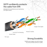 UNITEK C1810EBK - Cat.7 Ethernet 萬兆位元乙太網路線 - 2m | 10 Gigabit 資料傳輸 | 600MHz 頻寬 | SSTP 雙屏蔽雙絞線結構 | 香港行貨