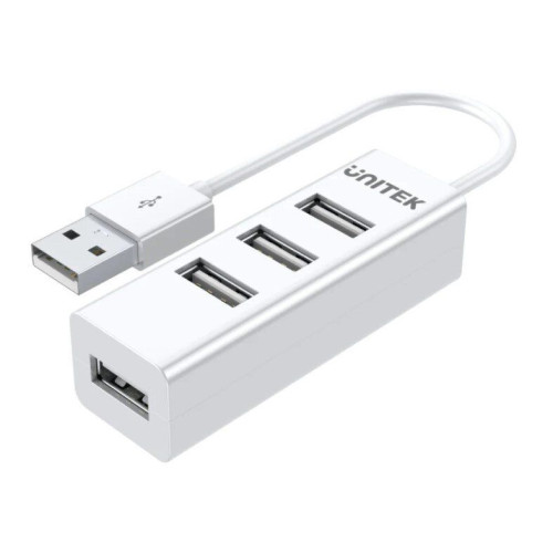 UNITEK Y-2146 - 4端口 USB Hub 分缐器 | USB 2.0高速傳輸 | 四口擴充 | 輕巧便攜設計 | 支援多裝置連線 | 香港行貨