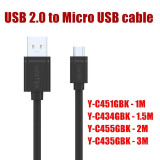 UNITEK Y-C451GBK - USB-A(M) to Micro USB(M) 資料及充電傳輸線 - 1m | USB 2.0規格支援 | 480Mbps資料傳輸速度 | 支援資料同步及充電 | 香港行貨