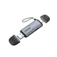 UNITEK R1010A - USB-A & Type-C SD & MicroSD 讀卡器 | 雙接口設計 | 5Gbps快速傳輸 | 支援雙卡同時讀取 | 快速散熱 | 即插即用 | 香港行貨