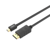 UNITEK Y-C611BK - Mini DP (M) to DP (M)  影音線 - 2m | 4K 60Hz 解析度支援 | DP1.2標準 | 21.6Gbps頻寬 | EMI/RFI幹擾保護 | 香港行貨