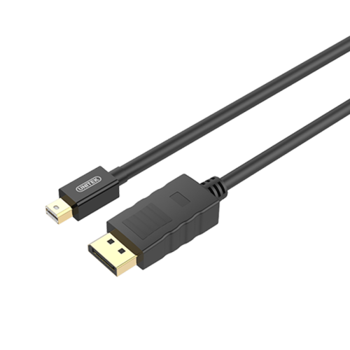 UNITEK Y-C611BK - Mini DP (M) to DP (M)  影音線 - 2m | 4K 60Hz 解析度支援 | DP1.2標準 | 21.6Gbps頻寬 | EMI/RFI幹擾保護 | 香港行貨