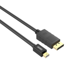 UNITEK Y-C611BK - Mini DP (M) to DP (M)  影音線 - 2m | 4K 60Hz 解析度支援 | DP1.2標準 | 21.6Gbps頻寬 | EMI/RFI幹擾保護 | 香港行貨