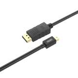 UNITEK Y-C611BK - Mini DP (M) to DP (M)  影音線 - 2m | 4K 60Hz 解析度支援 | DP1.2標準 | 21.6Gbps頻寬 | EMI/RFI幹擾保護 | 香港行貨