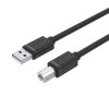 UNITEK Y-C421GBK - USB 2.0 轉 USB-B 充電傳輸線 - 5m | 相容USB-B接口設備 | 資料同步及充電 | 高品質銅導體 | 香港行貨