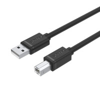 UNITEK Y-C4001GBK - USB 2.0 轉 USB-B 充電傳輸線 - 2m | 相容USB-B接口設備 | 資料同步及充電 | 高品質銅導體 | 香港行貨