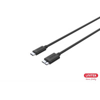 UNITEK Y-C475BK - USB-C(M) 轉 Micro-B(M) 數據及充電傳輸線 - 1.5m | 銅芯導體 | 金属编织网和锡箔层屏蔽抗干扰 | 耐用度高 | 香港行貨