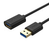 UNITEK Y-C459GBK - USB 3.0延長線- 2m | 無氧銅線芯 | 鍍鎳接頭 | 線身柔軟易彎曲 | 向下兼容 | 延長USB設備使用距離 | 香港行貨