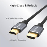 UNITEK C138W - 8K 超高速 HDMI 影音線 - 2m | DSC v1.2 支援 | 增強型音訊回傳通道 | 香港行貨