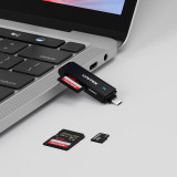 UNITEK Y-9328 - Type-C SD & MicroSD 讀卡機 | 雙卡槽設計 | USB3.0高速傳輸 | 鋁合金外殼 | 便攜小巧設計 | 香港行貨