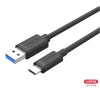 UNITEK C14103BK - USB-A to USB-C 充電傳輸線 - 1.5m | USB 3.0 5Gbps | 充電9V2.4A Max.21.6W | 適用 iPhone iPad USB-C 智能手機 | 香港行貨