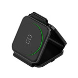 UNITEK P1223A - 可折疊三合一磁性無線充電器 - 黑色 | MagSafe支架設計 | 隨身旅行必備 | 支援Qi智慧型裝置充電 | 高達15W充電速度 | 香港行貨