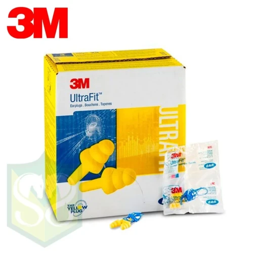 3M™ E-A-R™ UltraFit™ 340-4002 帶線耳塞 (NRR 25dB)  一盒50對裝| 可重複使用、防潮及絕緣|  舒適貼合耳道 | 降噪效果良好 | 符合香港勞工處認可 | 香港行貨