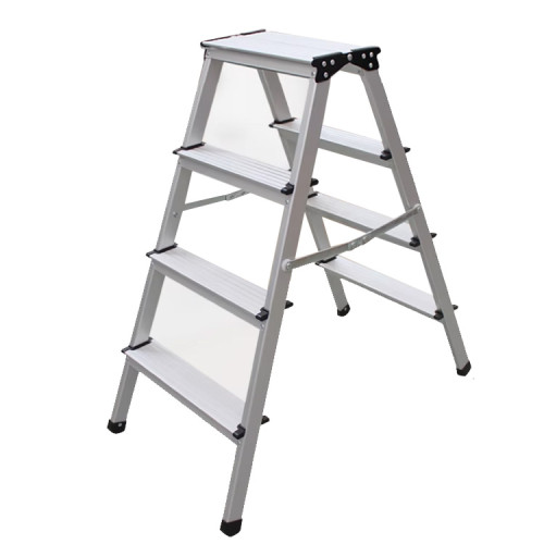 JINMAO 金錨摺疊鋁合金梯LFD88AL(符合EN14183)-4步梯 | 高強度踏板 | 防滑梯腳
