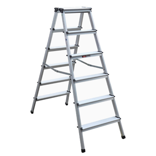 JINMAO 金錨摺疊鋁合金梯LFD132AL(符合EN14183)-6步梯 | 高強度踏板 | 防滑梯腳