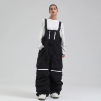 戶外單雙板防風保暖滑雪褲 - 黑色 - XL碼 | 耐磨布料 | 快速乾燥 