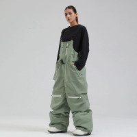 戶外單雙板防風保暖滑雪褲 - 綠色 - XL碼 | 耐磨布料 | 快速乾燥 