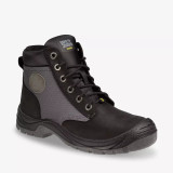 SAFETY JOGGER DAKAR S3 860201 越野高筒安全鞋(黑色) - 46碼 | 頭層瘋馬皮筒面 | SRC高階防滑 | 透氣網布內襯 | 鋼製防刺穿中底