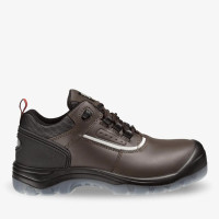 SAFETY JOGGER PLUTO-EH 870500 EH級低筒防穿刺防滑安全鞋(深棕色) - 46碼 | 透氣皮革鞋面 | 耐燃油性 | 18KV電絕緣 | 不含金屬