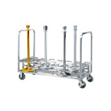 砂鋼欄杆拉帶柱運送車 - 銀色 | 拉帶柱專用