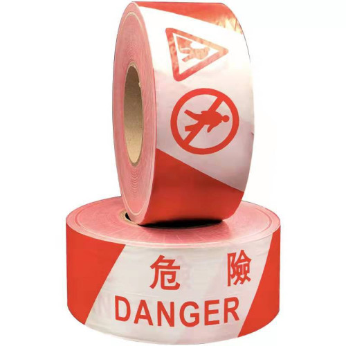 一次性紅白危險警告帶 - 500m | 7cm寬度 | 高韌性 | 耐用PE材質