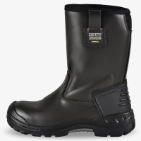 SAFETY JOGGER BOREAS2 S3 850400 高筒皮革安全靴(黑色) - 47碼 | 超強抓地力 | 塑鋼鞋包頭 | 耐300°C橡膠大底 | 防靜電