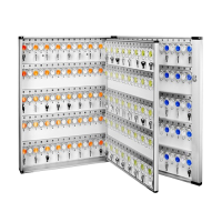 Glosen 金隆興 壁掛式鑰匙管理箱 - 305位 | 鋁合金材質 | 内頁設計 | 3色鑰匙扣