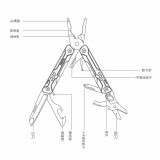 Nextool 納拓 小水手 多功能工具刀 - 黑色 | 露營必備 | 易帶便携