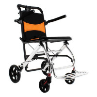 F120 超輕鋁合金7.8KG 8寸旅行超輕輪椅| 便攜飛機輪椅 航空鋁合金 | 手動代步車手推車