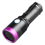 JS23702便携紫光手電筒（不含電池） | IPX4防水 | 驗假鈔 | 寵物檢測 | 熒光劑檢測