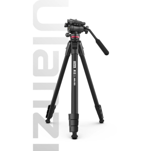 Ulanzi 青蔥·像 鋁合金板扣液壓雲台三腳架 - 黑色 | 便利板扣快裝設計 | 穩定液壓雲台