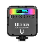 Ulanzi VL49RGB 迷你便攜式LED補光燈 - 黑色 | 雙色溫攝影燈 | 3 種燈光模式