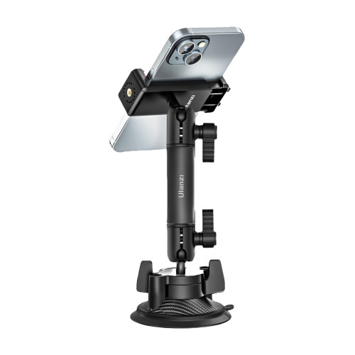 Ulanzi ZJ01 吸盤伸縮怪手支架 - 黑色 | 磁吸快拆 | 多設備兼容